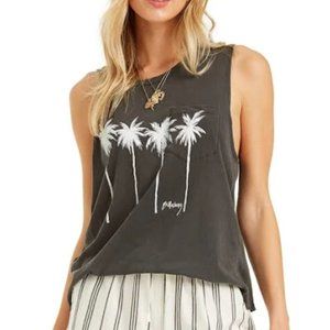 Billabong Palms Stand Tall Gray Tank